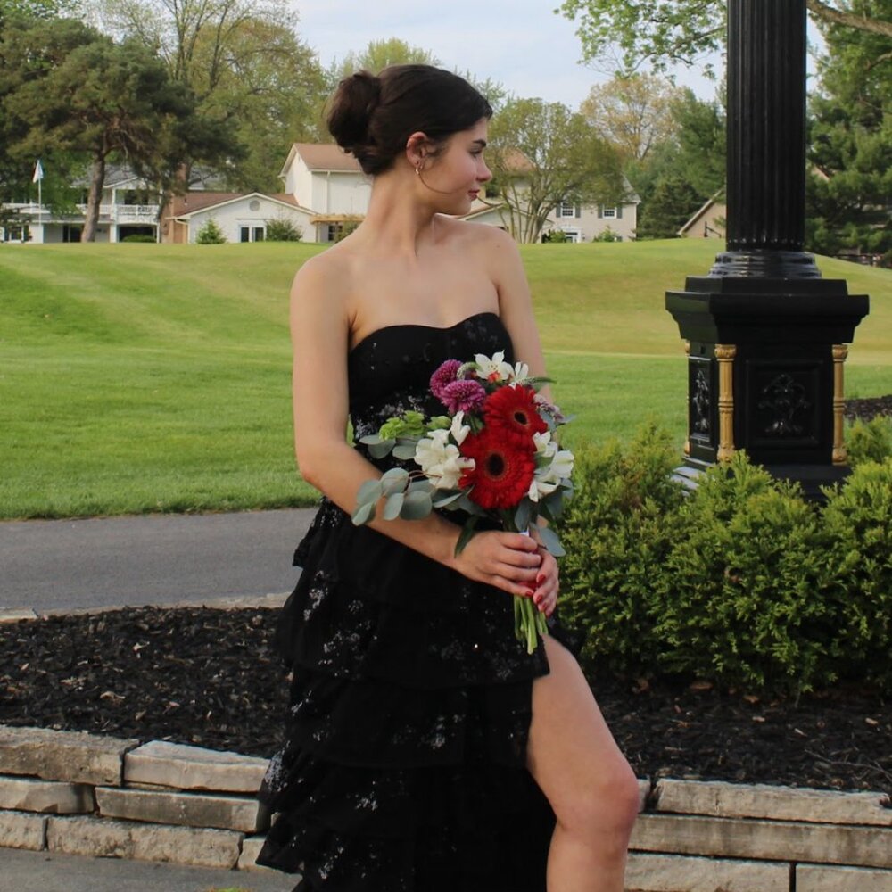 Lulus Black prom dress xs 0-2
